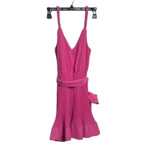 NWT Milly Dress Pleated Braid Straps Livy Azalea 6